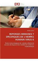 Reponses immunes t specifiques de l''herpes humain virus-8