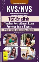 KVS/NVS TGT English Teacher Recruitment Exam Previous Year's Papers With Detailed Explanatory Answers