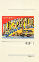 Vintage Lined Notebook Greetings from Jacksonville, Florida