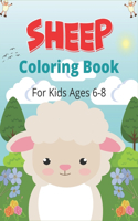 SHEEP Coloring Book For Kids Ages 6-8