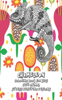 Cute Animal Coloring Book for Kids - Stress Relieving Designs - Chameleon