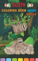 sloth coloring book for kids ages 4-8