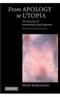 From Apology to Utopia: The Structure of International Legal Argument