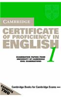 Cambridge Certificate of Proficiency in English 1 Audio Cassette Set (2 Cassettes)