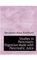 Studies in Pancreatic Digestion Made with Pancreatic Juice