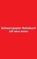 Schwarzpapier Notizbuch - 100 leere Seiten