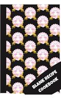 Blank Recipe Cookbook: Beautiful Flamingo Themed Journal To Writing Recipes (6x9 Inch 15.24x22.86 cm.) 120 Custom Pages (BLACK&PINK&YELLOW&WHITE Pattern)