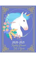 2020-2021 Monthly Planner Full 2 Years