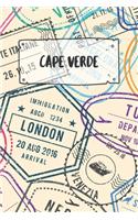 Cape Verde: Ruled Travel Diary Notebook or Journey Journal - Lined Trip Pocketbook for Men and Women with Lines