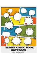 Blank Comic Book Notebook
