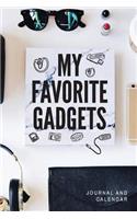 My Favorite Gadgets: Blank Lined Journal With Calendar For Gadget Collectors