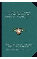 Echte Berichten Van Den Akkerbouw Der Oostersche Volkeren (1761)