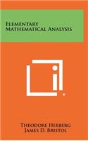 Elementary Mathematical Analysis