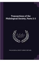 Transactions of the Philological Society, Parts 2-3
