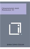 Criminology and Penology, V1