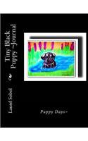Tiny Black Puppy Journal