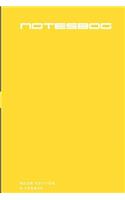 notesbog - 6x9", neon yellow, liniert, 160p: Notizbuch, notesbog, notebog
