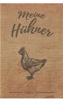 Meine Hühner: Notizbuch mit Bestandsregister, Bestandsbuch, Legeliste für 2 Jahre, Eierkalender, bestandsverzeichnis als Geschenk oder Geschenkidee für alle Hühne