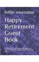 Happy Retirement Guest Book