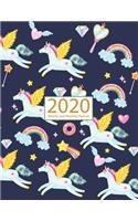Unicorn 2020 Planner Weekly and Monthly