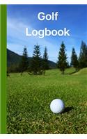 Golf Logbook: Pine Trees on a handy 6 x 9 Journal to track your game.