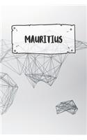 Mauritius: Dotted Travel Diary Notebook or Journey Dotted Grid Journal - Holiday Trip Pocketbook for Men and Women with Dots