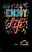 Notebook- Libra Sign: Composition Notebook A mix of college ruled pages with dotted pages.(8 Horoscope)