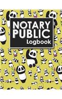 Notary Public Logbook: Notarial Record Book, Notary Public Book, Notary Ledger Book, Notary Record Book Template, Cute Panda Cover(68 Notary Public Logbooks)