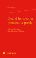 Quand Les Spectres Prennent La Parole: Echos Beckettiens Chez Christophe Tarkos