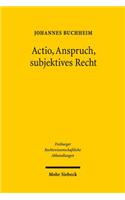 Actio, Anspruch, Subjektives Recht