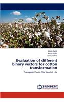 Evaluation of Different Binary Vectors for Cotton Transformation