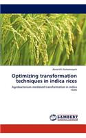 Optimizing Transformation Techniques in Indica Rices: (English)