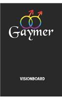 GAYMER - Visionboard: Halte deine Visionen schriftlich fest und motiviere dich jeden Tag aufs Neue, wenn du das Buch öffnest und das geschriebene durchliest!