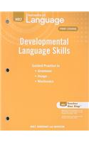 Elements of Language: Developmental Language Skills Grade 7