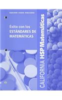 California HSP Matematicas: Exito Con los Estandares de Matematicas: Grado 1