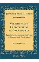 Vorschuß-und Creditvereine als Volksbanken: Praktische Anweisung zu Deren Gründung und Einrichtung (Classic Reprint)