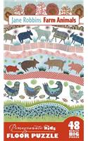 Jane Robbins Farm Animals Floor Puzzle: Farm Animals Floor Puzzle