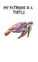 My Patronus Is A Turtle: Cute Turtle Lovers Journal / Notebook / Diary / Birthday Gift (6x9 - 110 Blank Lined Pages)