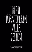 Beste Türsteherin Aller Zeiten Notizbuch: A5 auf 120 Seiten I mit Punkteraster I Skizzenbuch I super zum Zeichnen oder notieren I Geschenkidee für die Liebsten I Format 6x9 I Geschenk