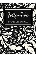 Forty-five Bucket List Journal