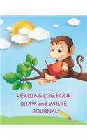 Reading Log Book Draw and Write Journal