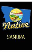 Montana Native Samura: College Ruled Composition Book