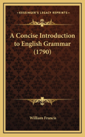 A Concise Introduction to English Grammar (1790)