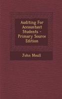 Auditing for Accountant Students