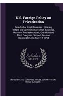 U.S. Foreign Policy on Privatization