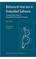 Behavioral Intervals in Embedded Software