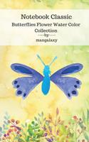 Notebook Classic Butterflies Flower Water Color Collection V.1