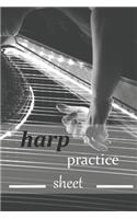 harp practice sheet