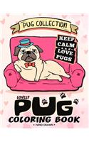Lovely Pug Coloring Book