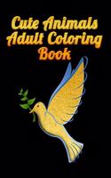 Cute Animals Adult Coloring Book